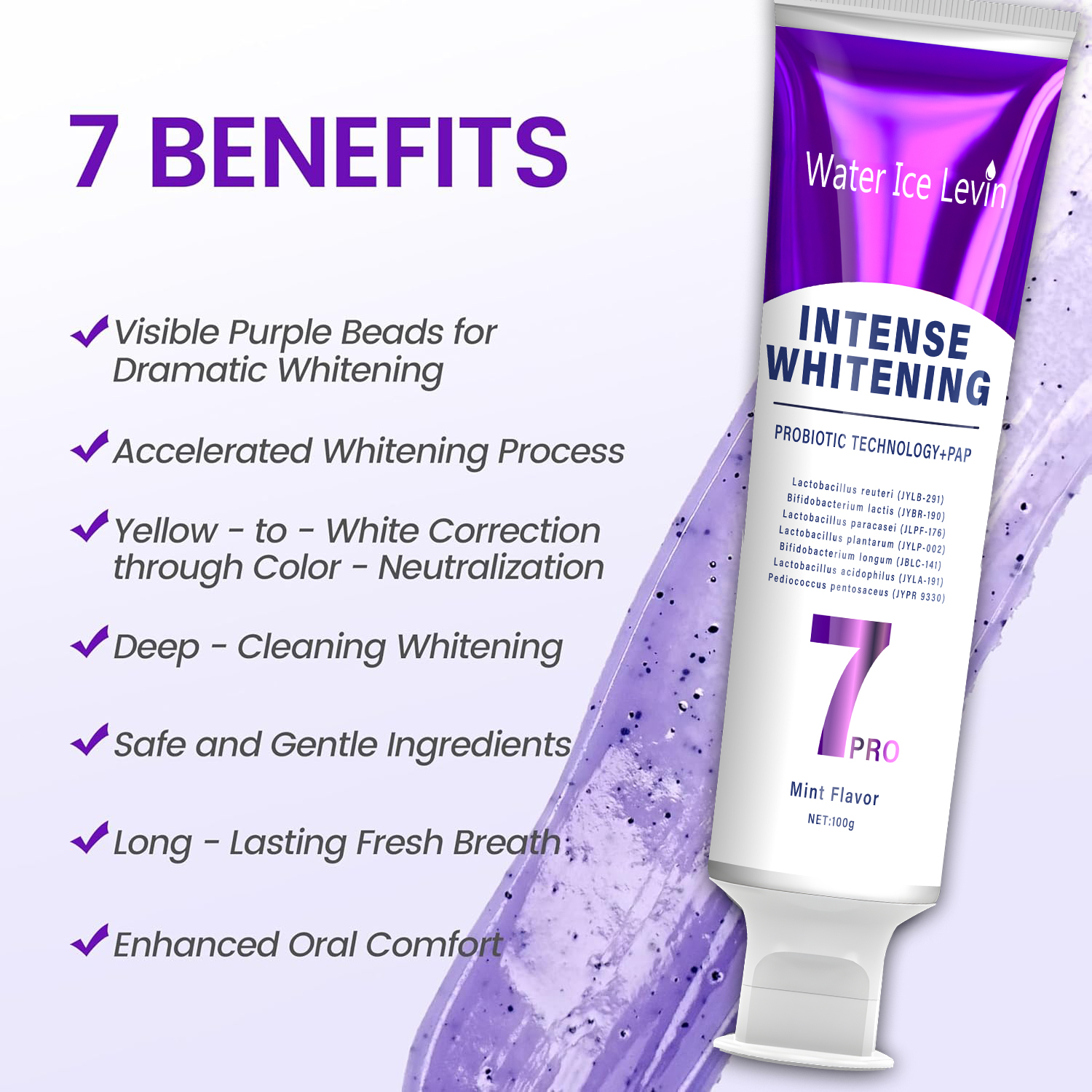 Teeth Whitening Toothpaste - Super Deep Probiotic Whitening Toothpaste, Deep