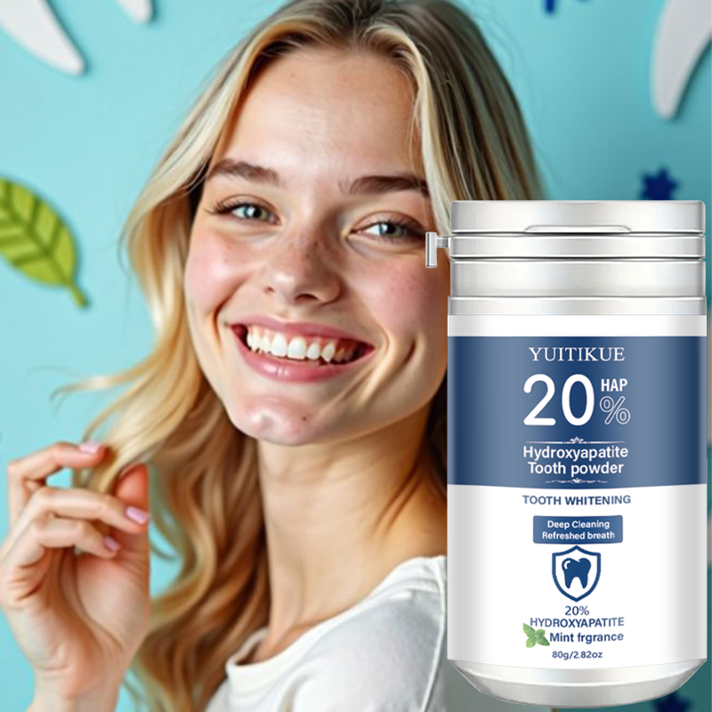 Teeth Whitening Session - Yuitikue 20% Hydroxyapatite Tooth Powder, Mint