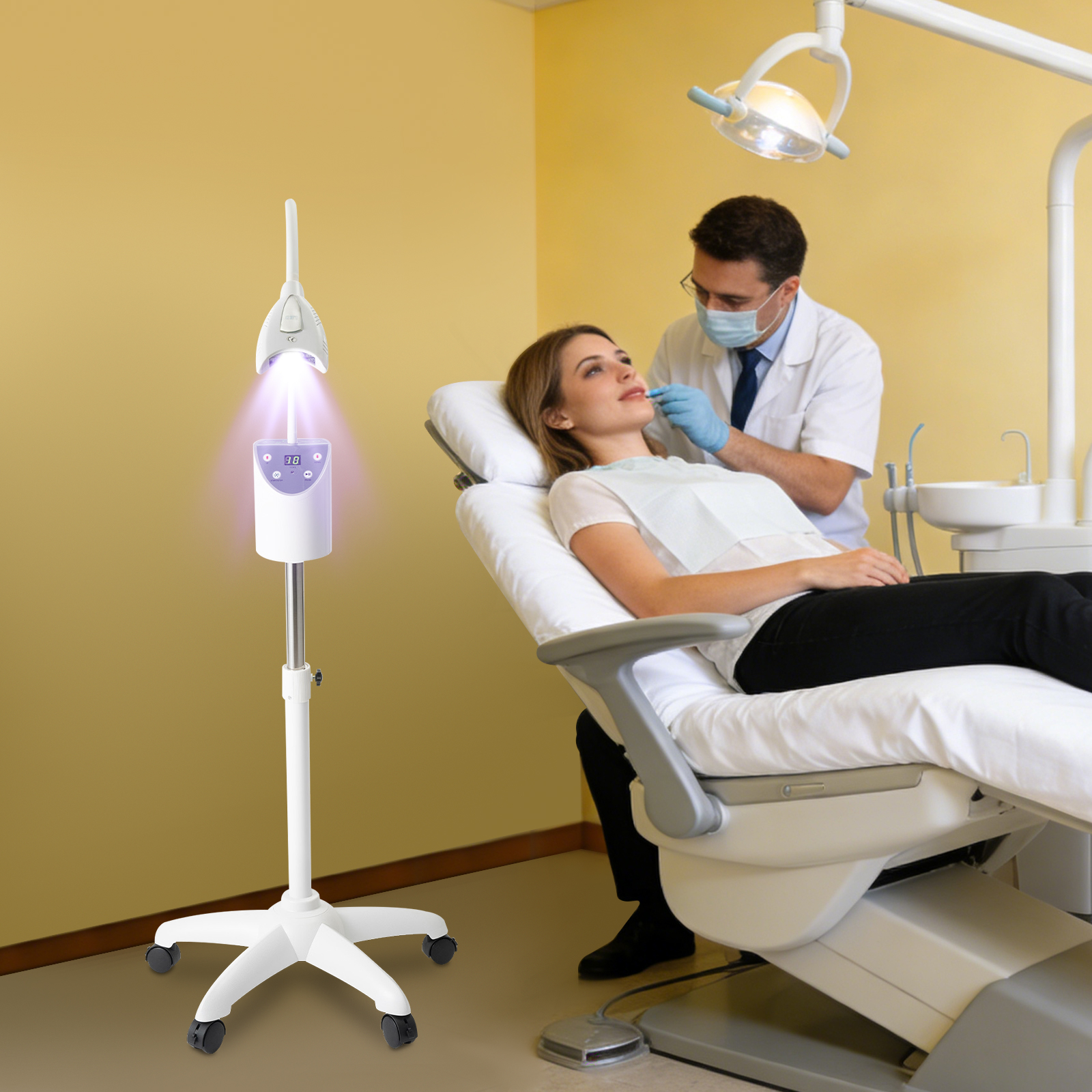 Teeth Whitening With Blue Light - LED Teeth Whitening Lamp 2000mW/cm² with