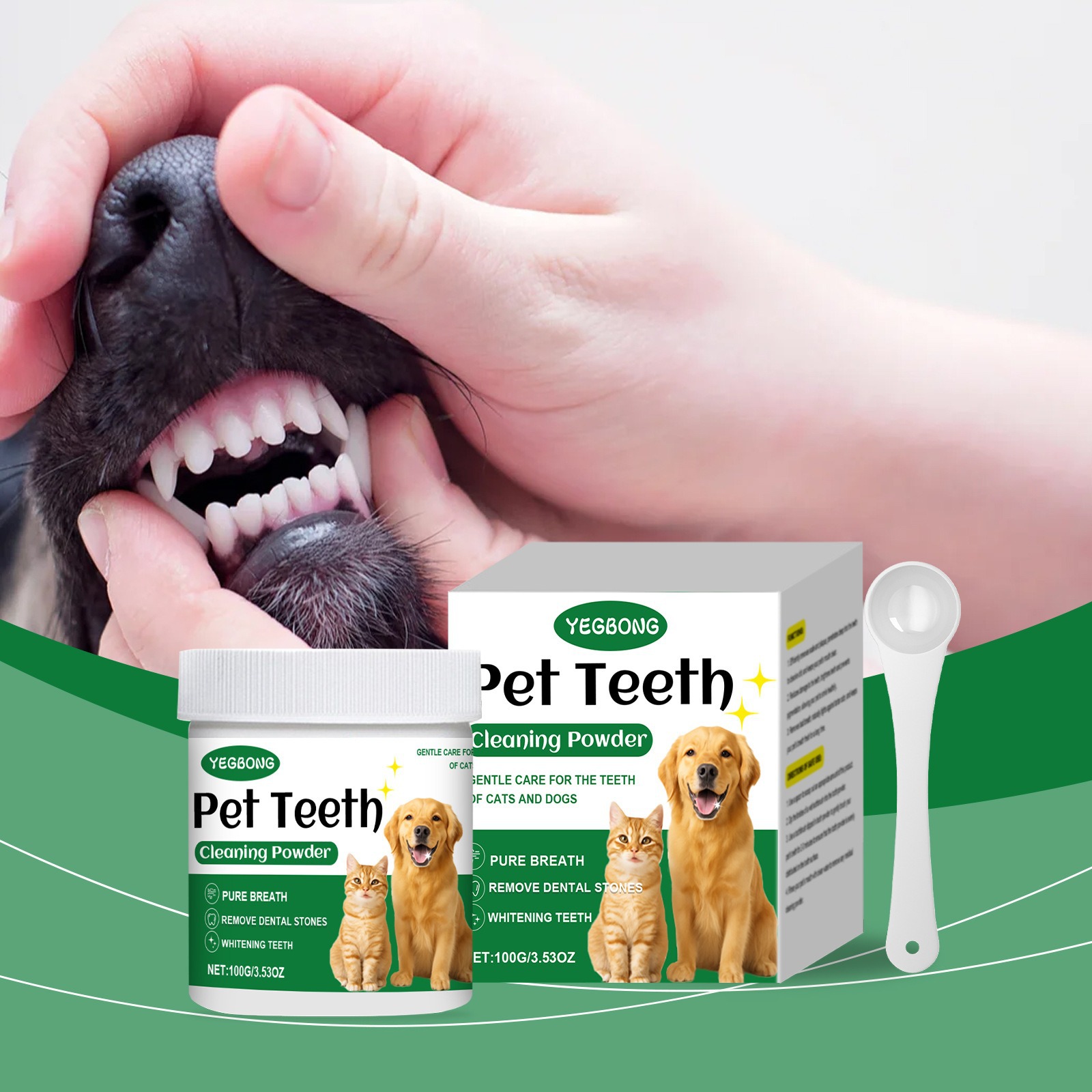 Teeth Whitening Session - Pet Teeth Cleaning Powder Reduce Dental