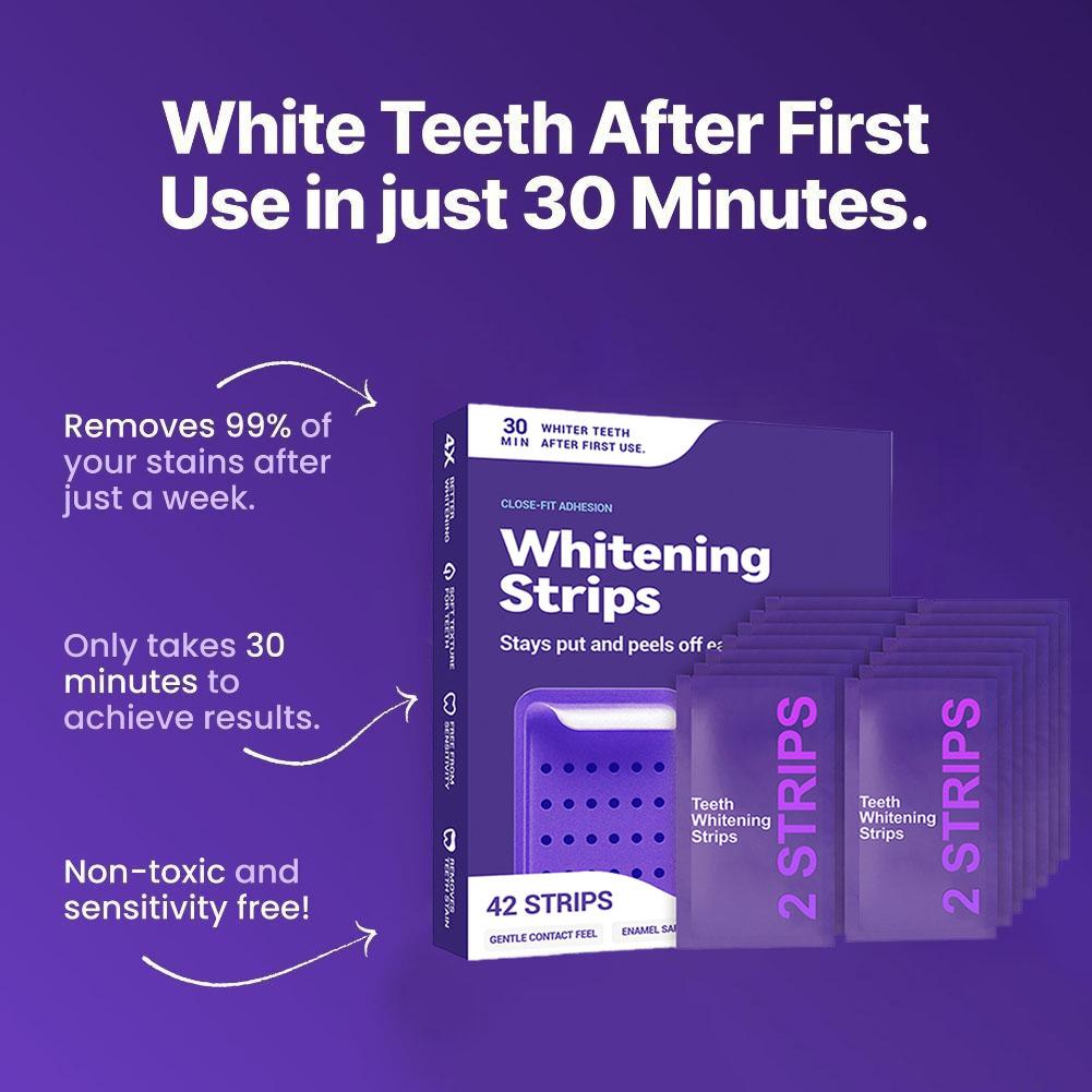 Teeth Whitening Strips 42 Stri - Teeth Whitening Fast avaliação e preço