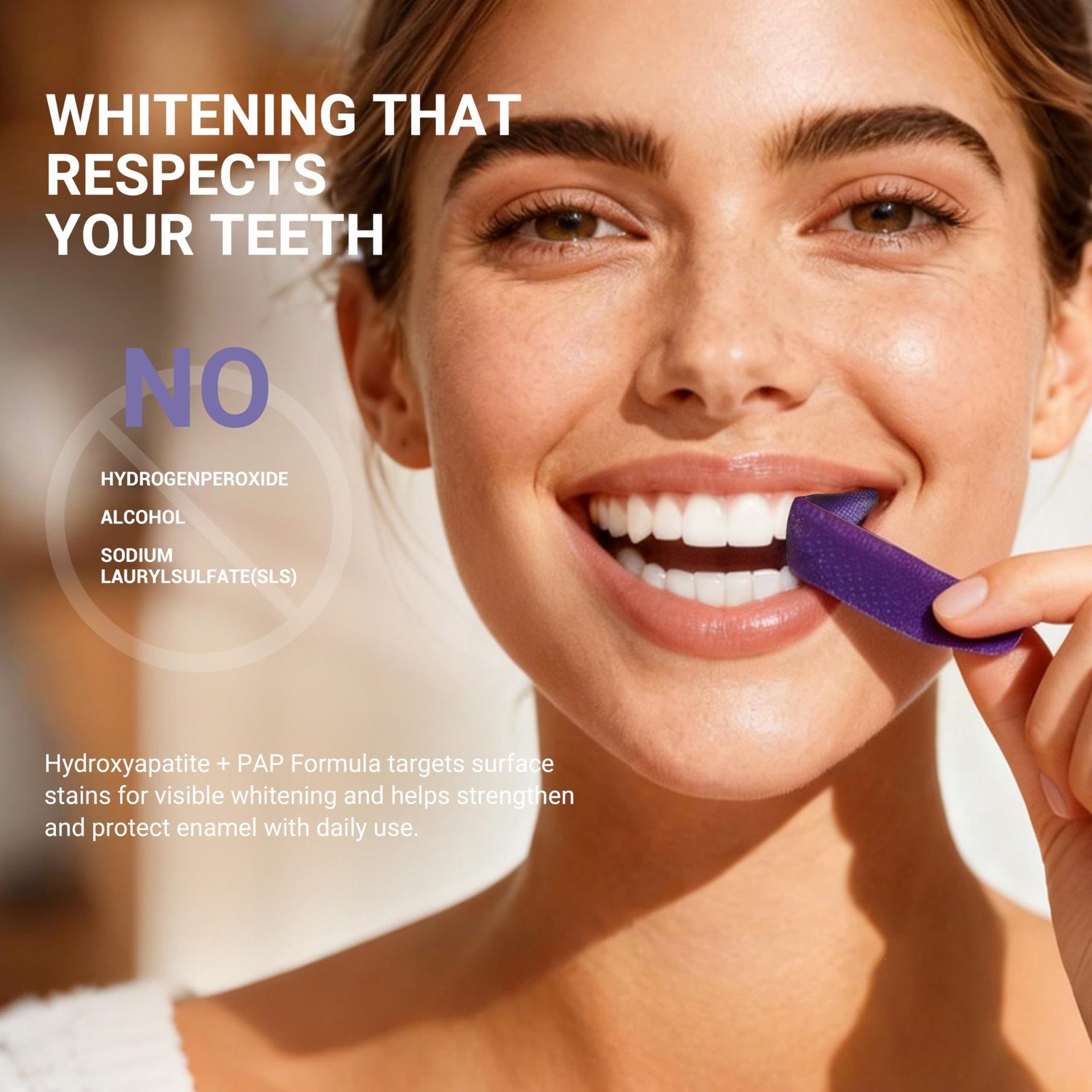 Purple Teeth Whitening Strips  - Teeth Whitening Retainer avaliação e preço