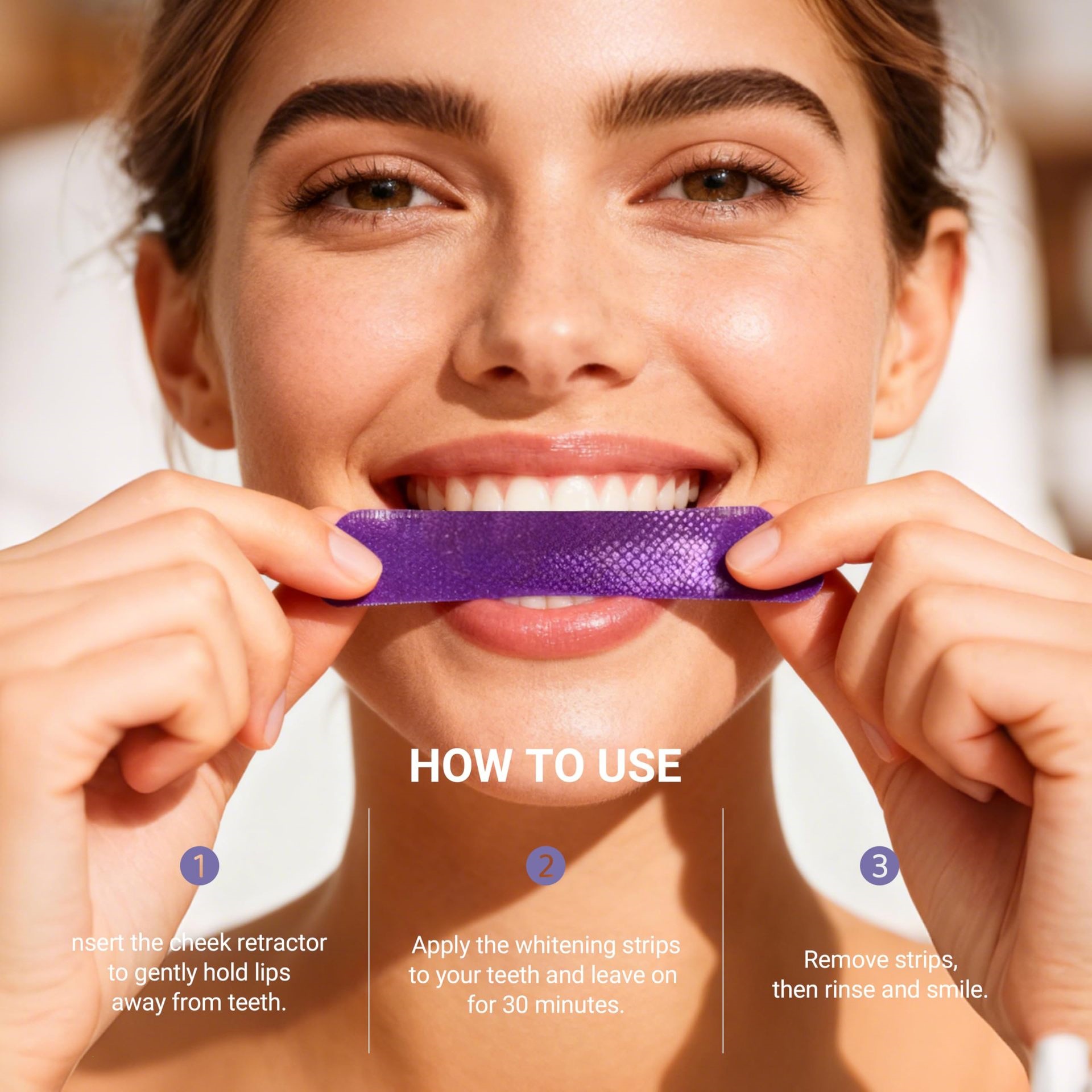 Purple Teeth Whitening Strips  - Teeth Whitening Retainer avaliação e preço