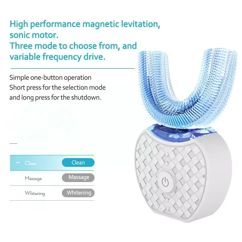 Ultrasonic Electric Toothbrush - Teeth Whitening With Blue Light avaliação e preço
