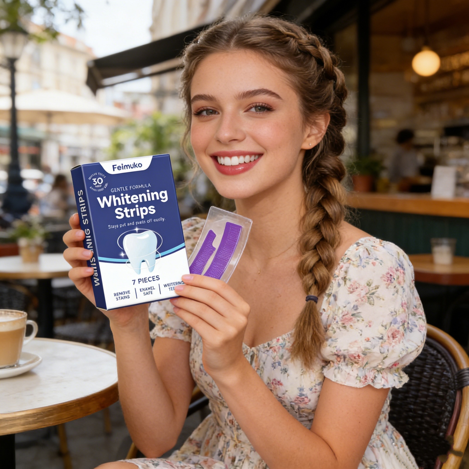 Purple Teeth Whitening Strips  - Teeth Whitening Fast avaliação e preço