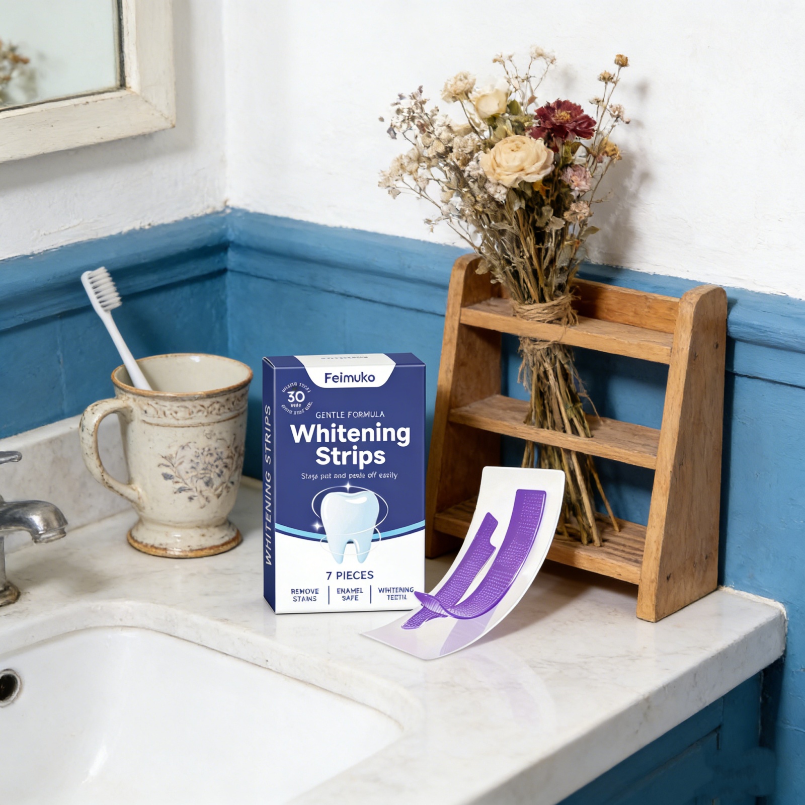 Purple Teeth Whitening Strips  - Teeth Whitening Fast avaliação e preço