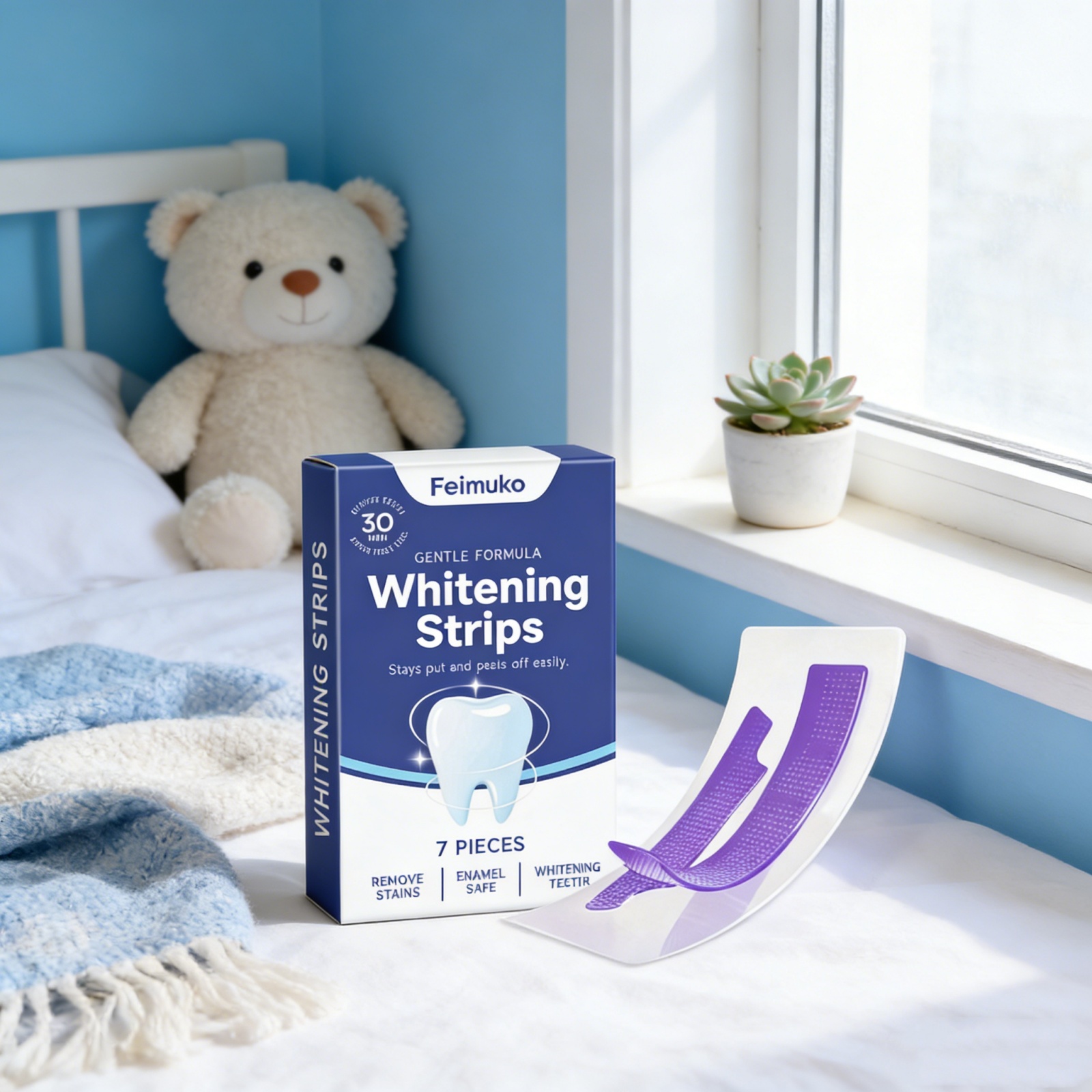 Purple Teeth Whitening Strips  - Teeth Whitening Fast avaliação e preço