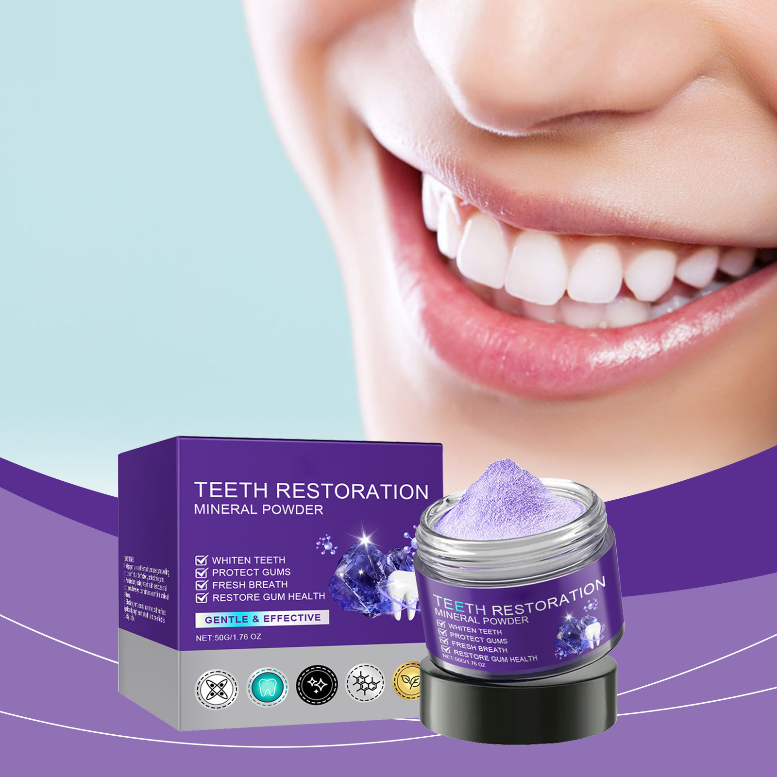 Teeth Restoration Mineral Powd - Teeth Whitening Fast avaliação e preço