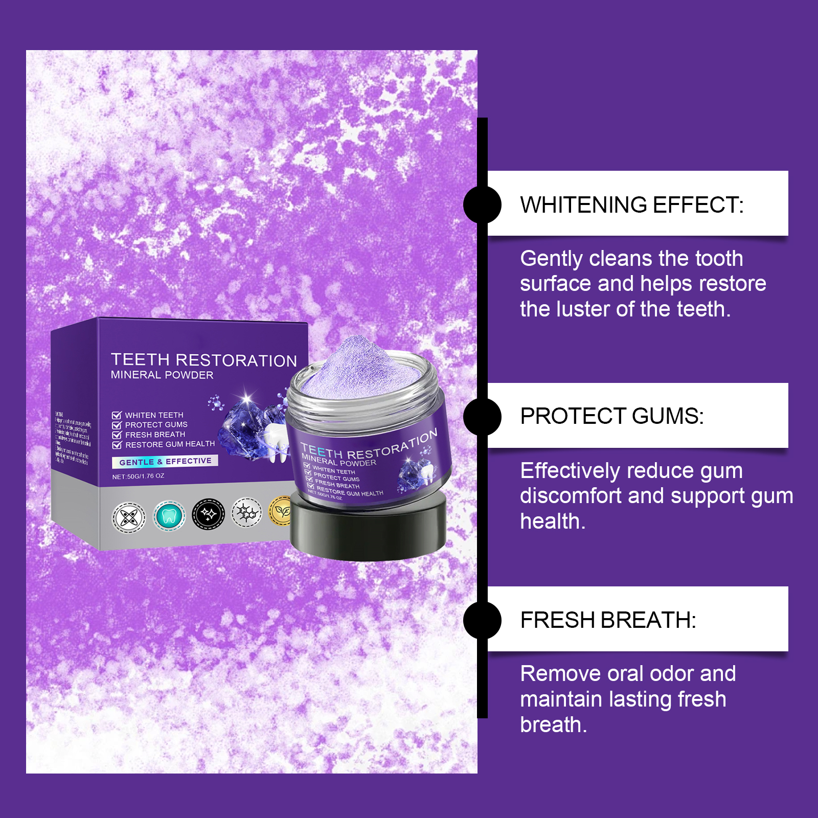 Teeth Restoration Mineral Powd - Teeth Whitening Fast avaliação e preço