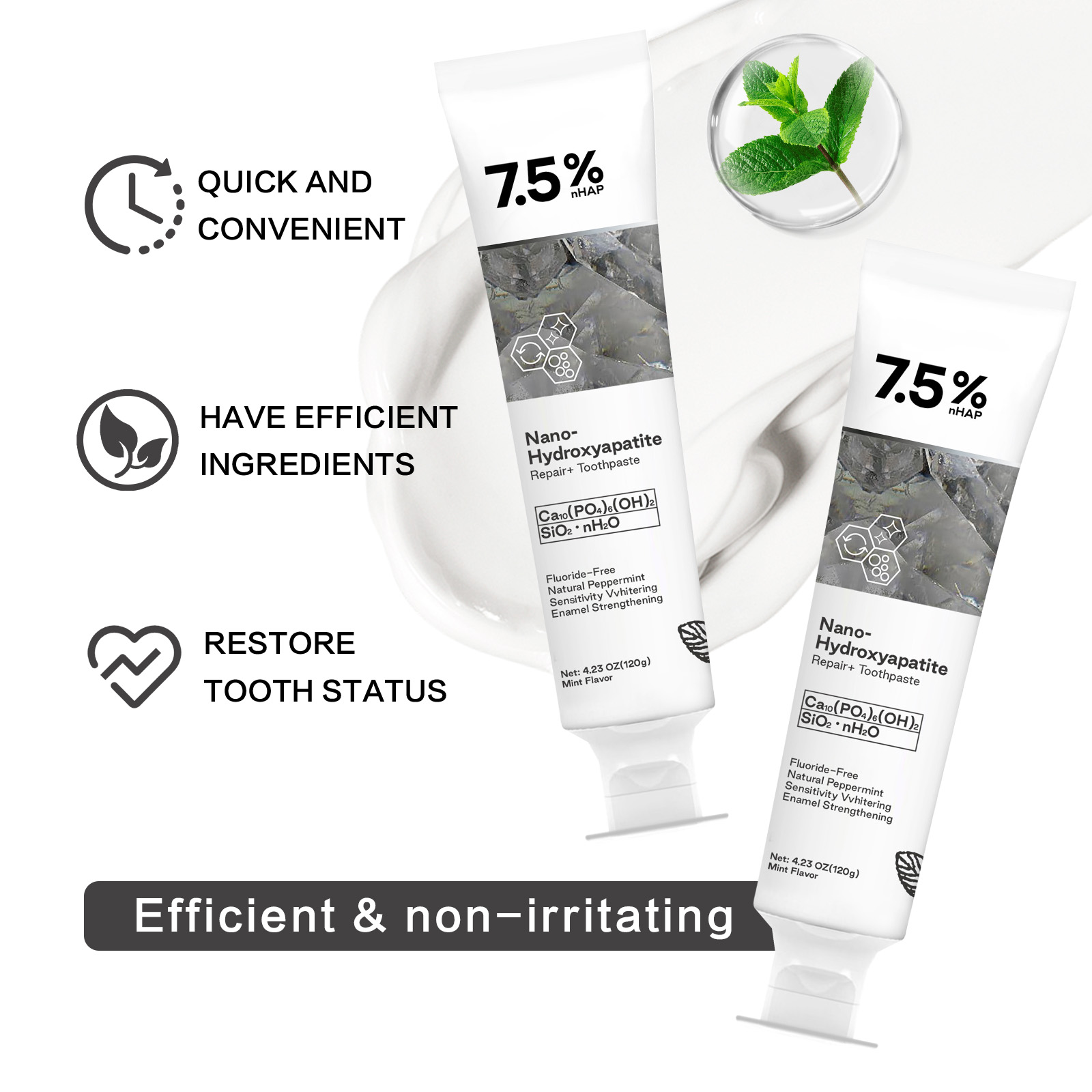 Nano Hydroxyapatite Toothpaste - Teeth Whitening Best avaliação e preço