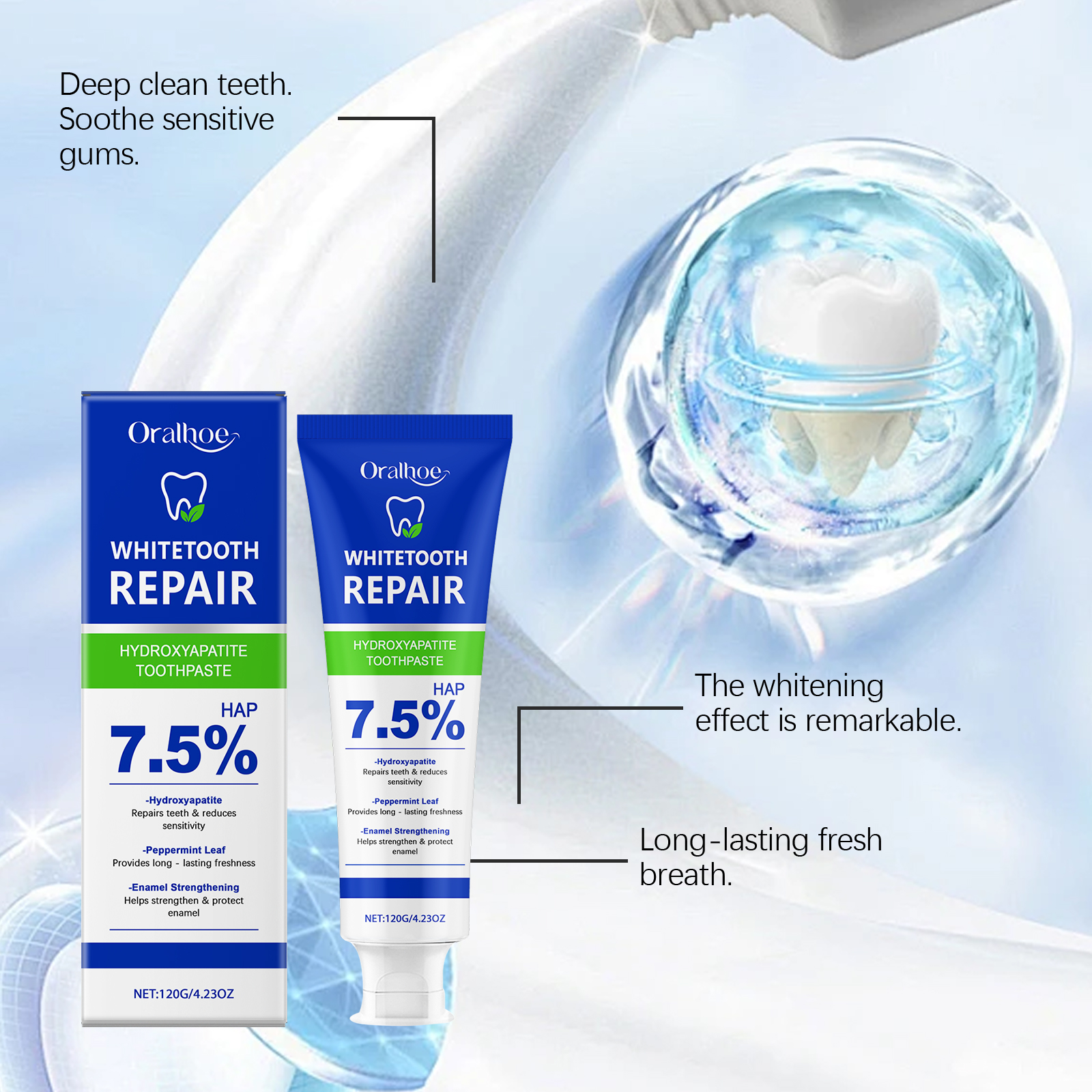 Oralhoe Nicotinamide Whitening - Teeth Whitening Toothpaste avaliação e preço