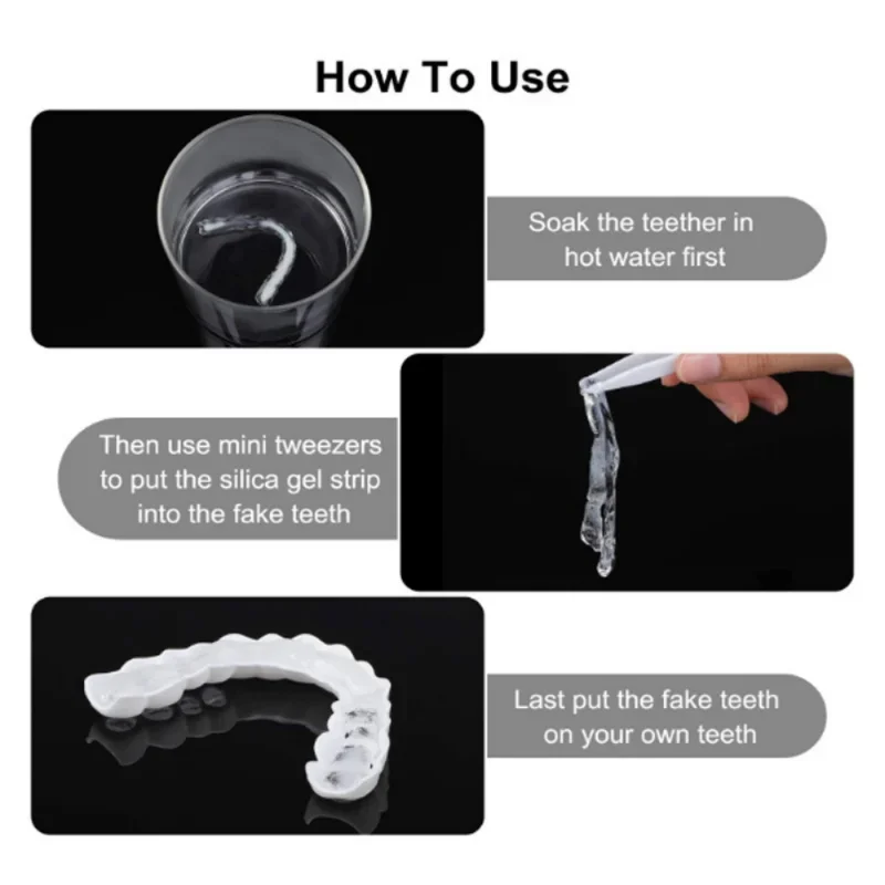 Denture Cover Veneer Snap-on T - Teeth Whitening Session avaliação e preço