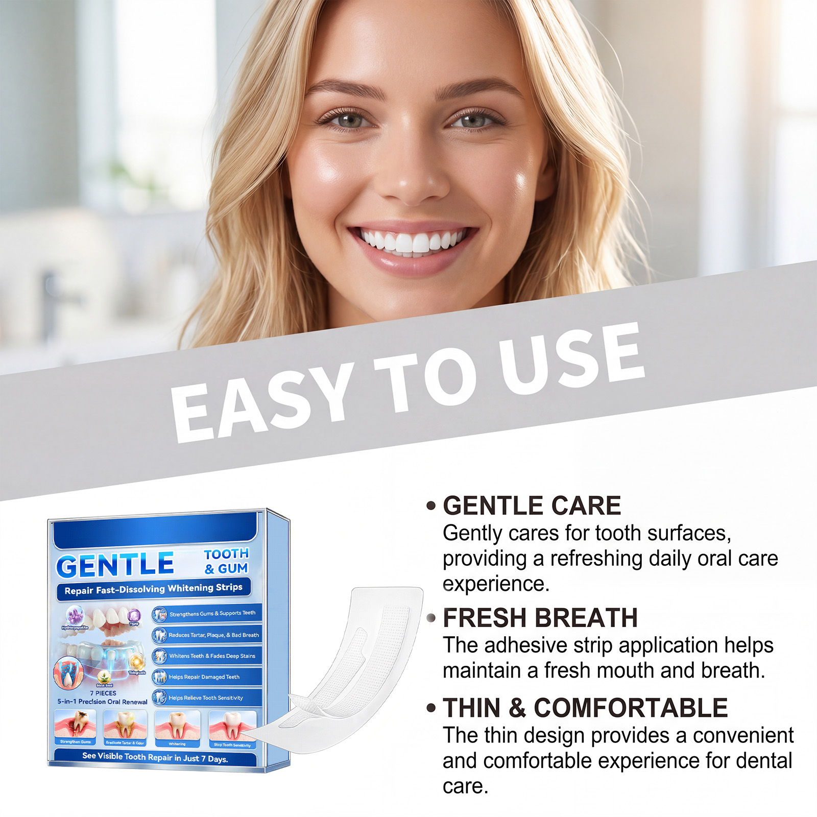 Teeth Whitening Strips Fast Re - Teeth Whitening Fast avaliação e preço