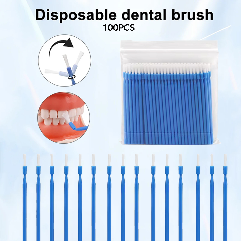 100Pcs Dental Disposable Micro - Teeth Whitening Brush avaliação e preço