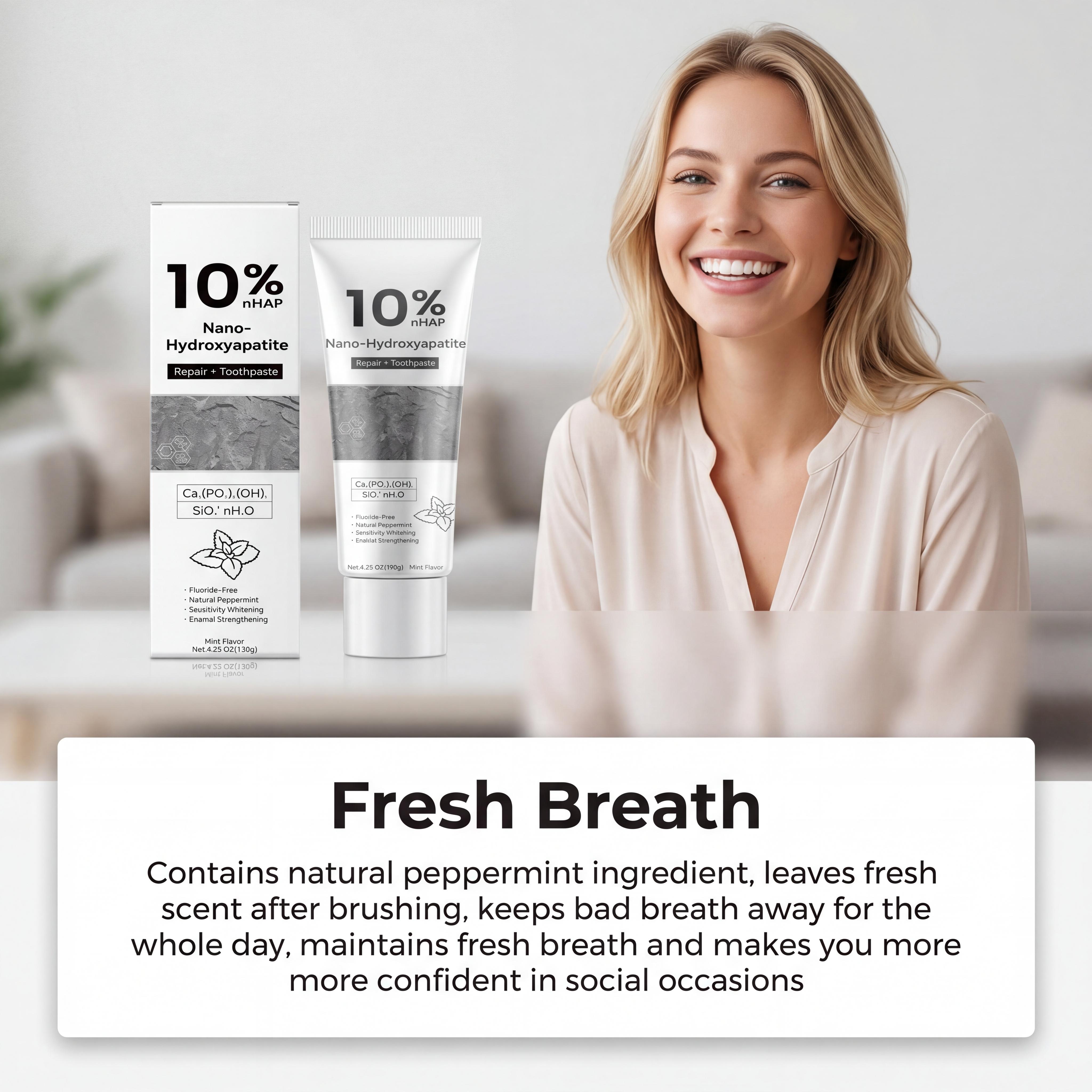 Nano-Hydroxyapatite Toothpaste - Teeth Whitening Best avaliação e preço