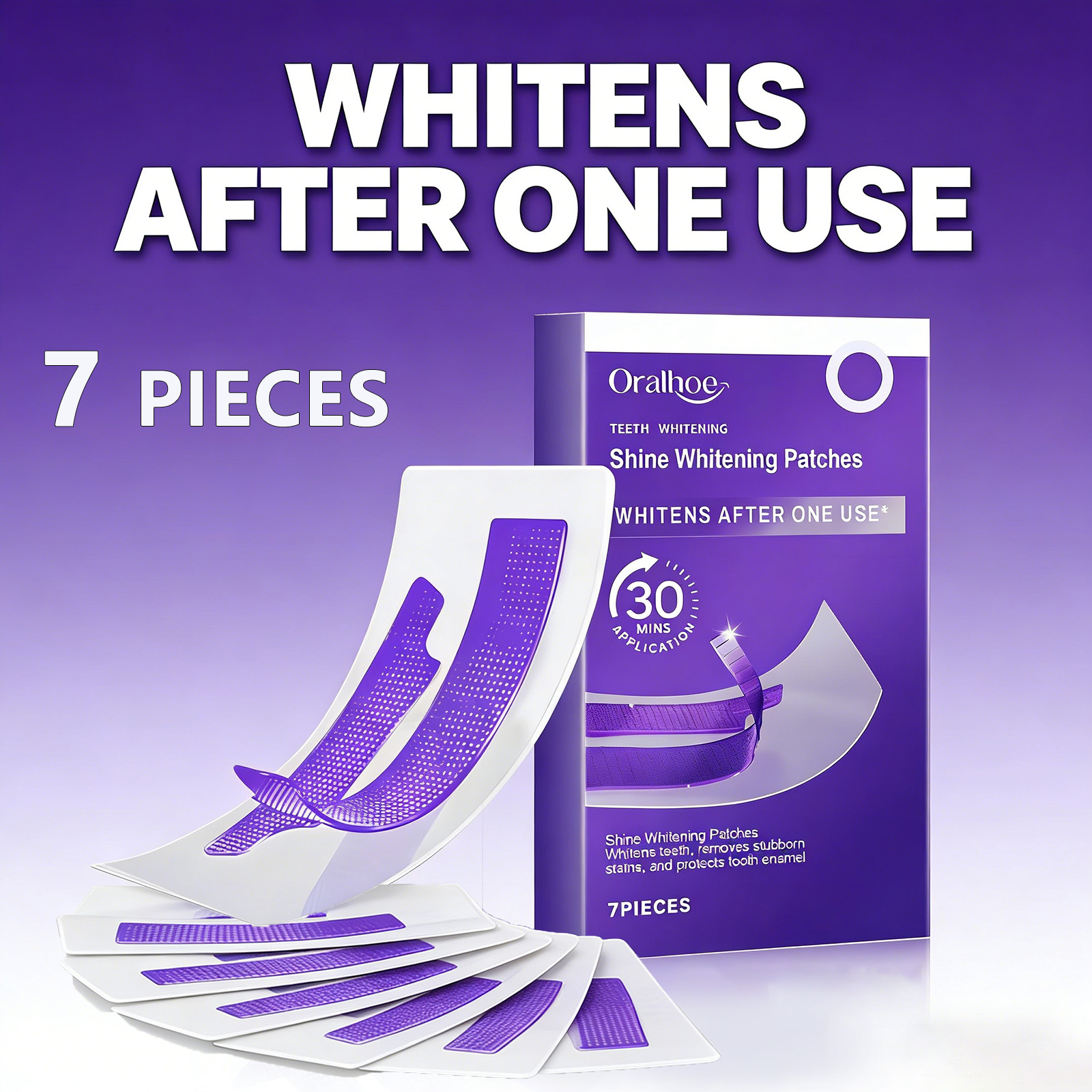 Purple Teeth Whitening Strips  - Teeth Whitening Retainer avaliação e preço
