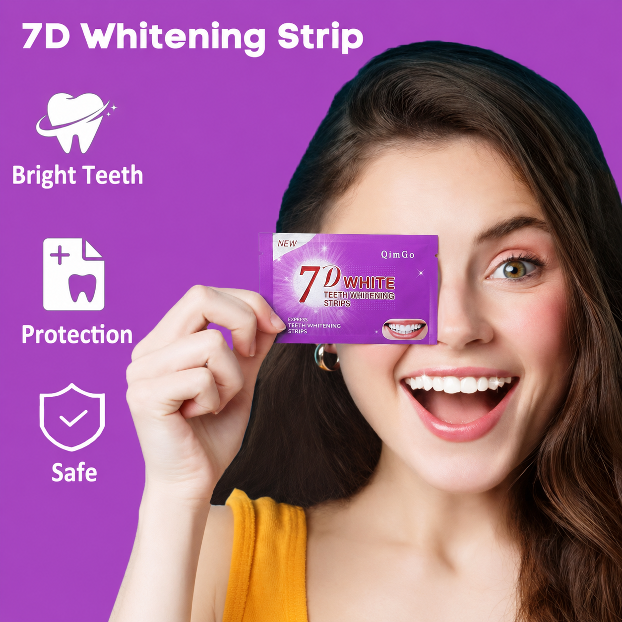 7D Purple Teeth Whitening Stri - Teeth Whitening Retainer avaliação e preço