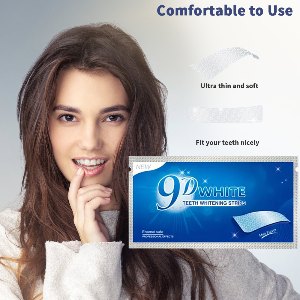 9D White Teeth Whitening Strip - Teeth Whitening Fast avaliação e preço