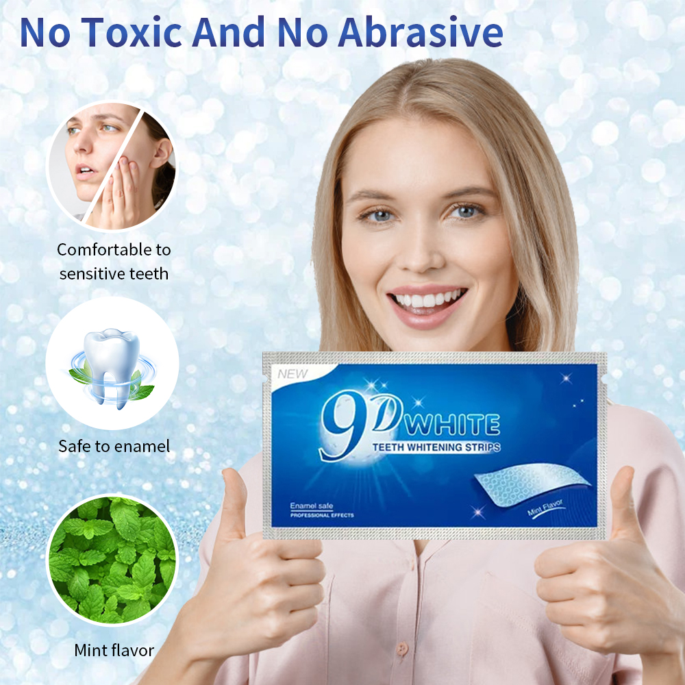 9D White Teeth Whitening Strip - Teeth Whitening Fast avaliação e preço