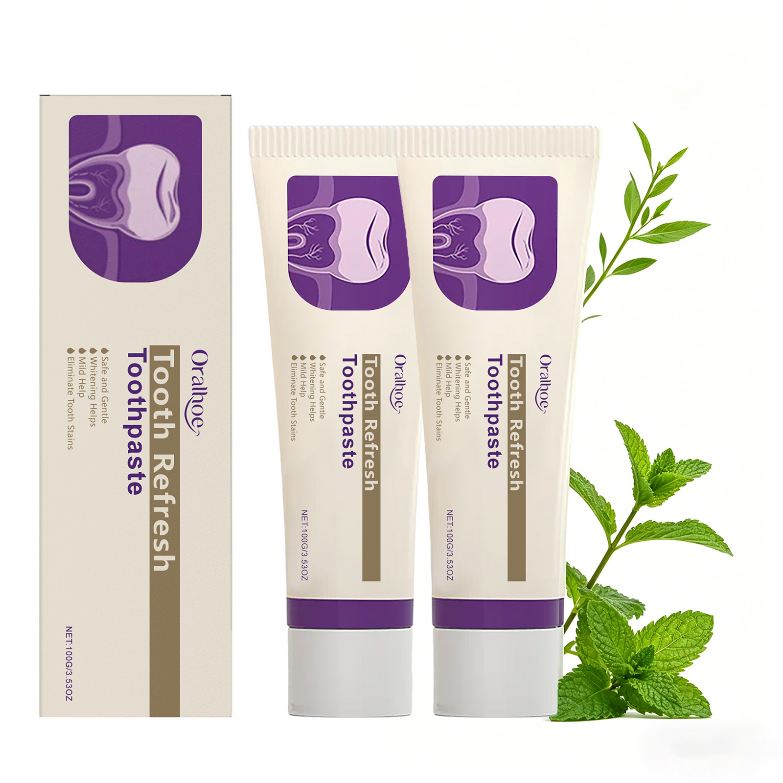 Tooth Refresh Whitening Minty  - Teeth Whitening Toothpaste avaliação e preço