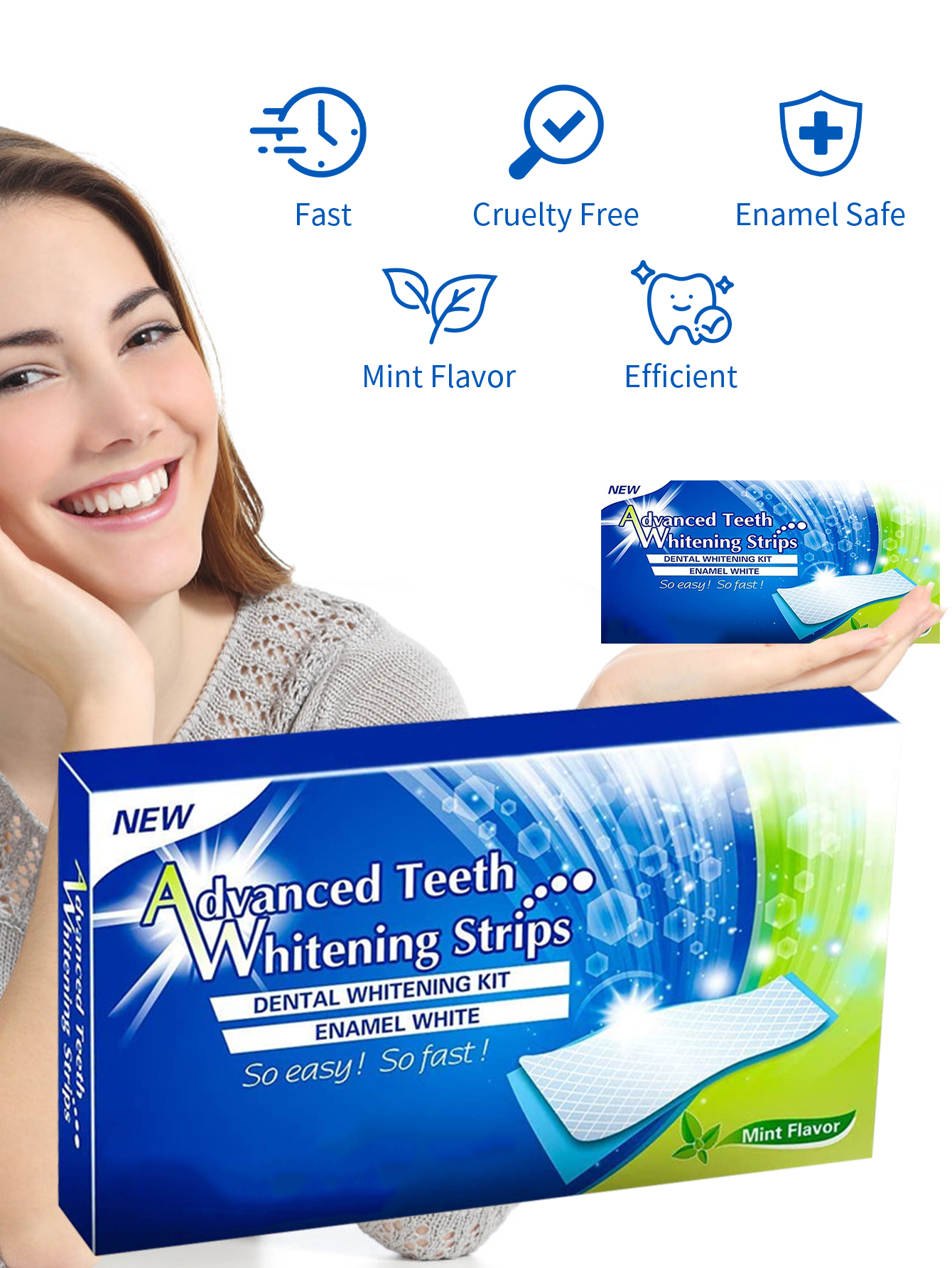 Advanced Teeth Whitening Strip - Teeth Whitening Fast avaliação e preço