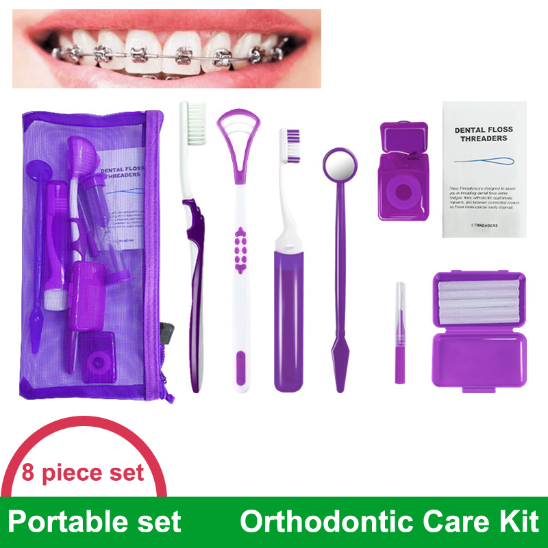 8pcs/set Dental Care Brush Kit - Teeth Whitening Brush avaliação e preço