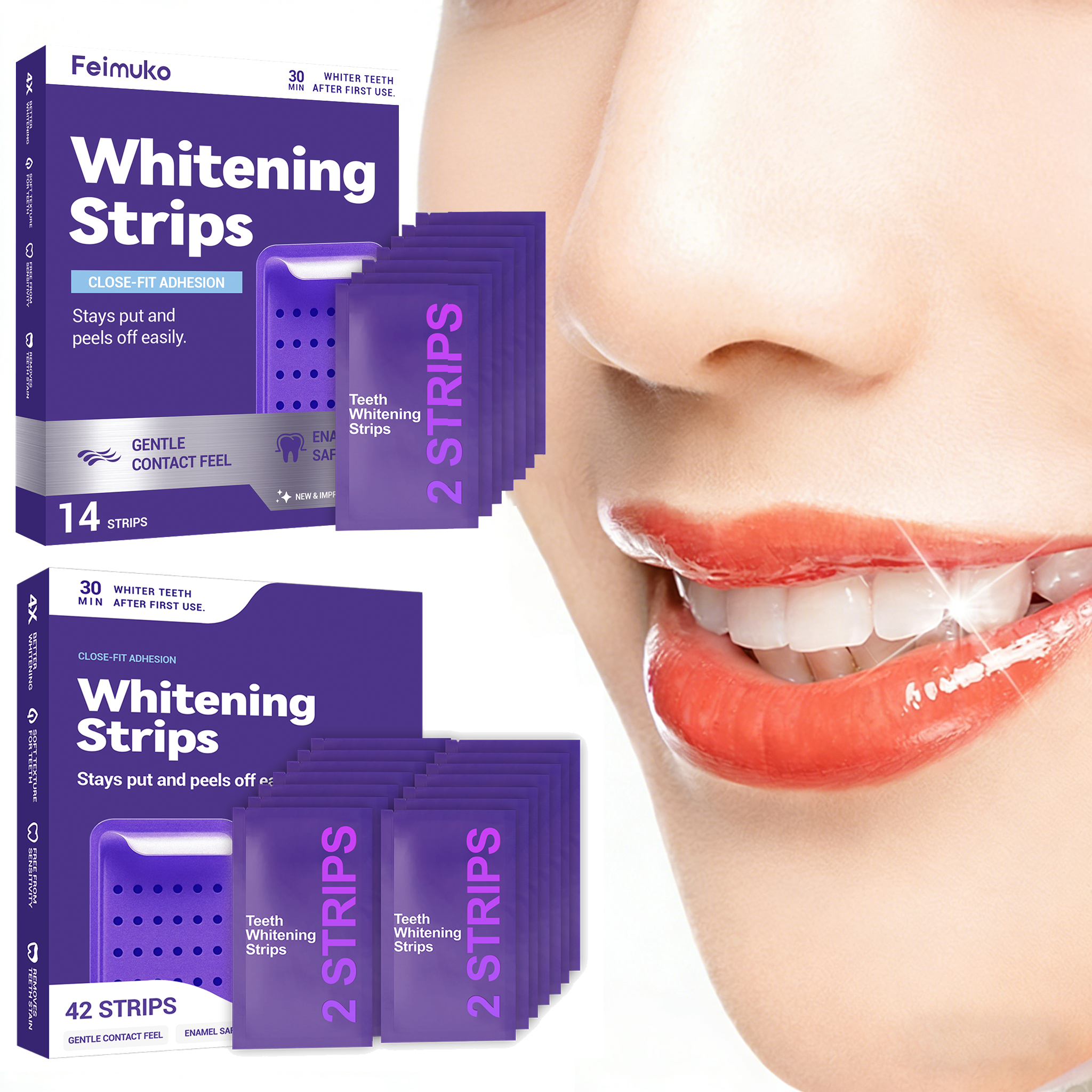 Purple Teeth Whitening Strips  - Teeth Whitening Best avaliação e preço