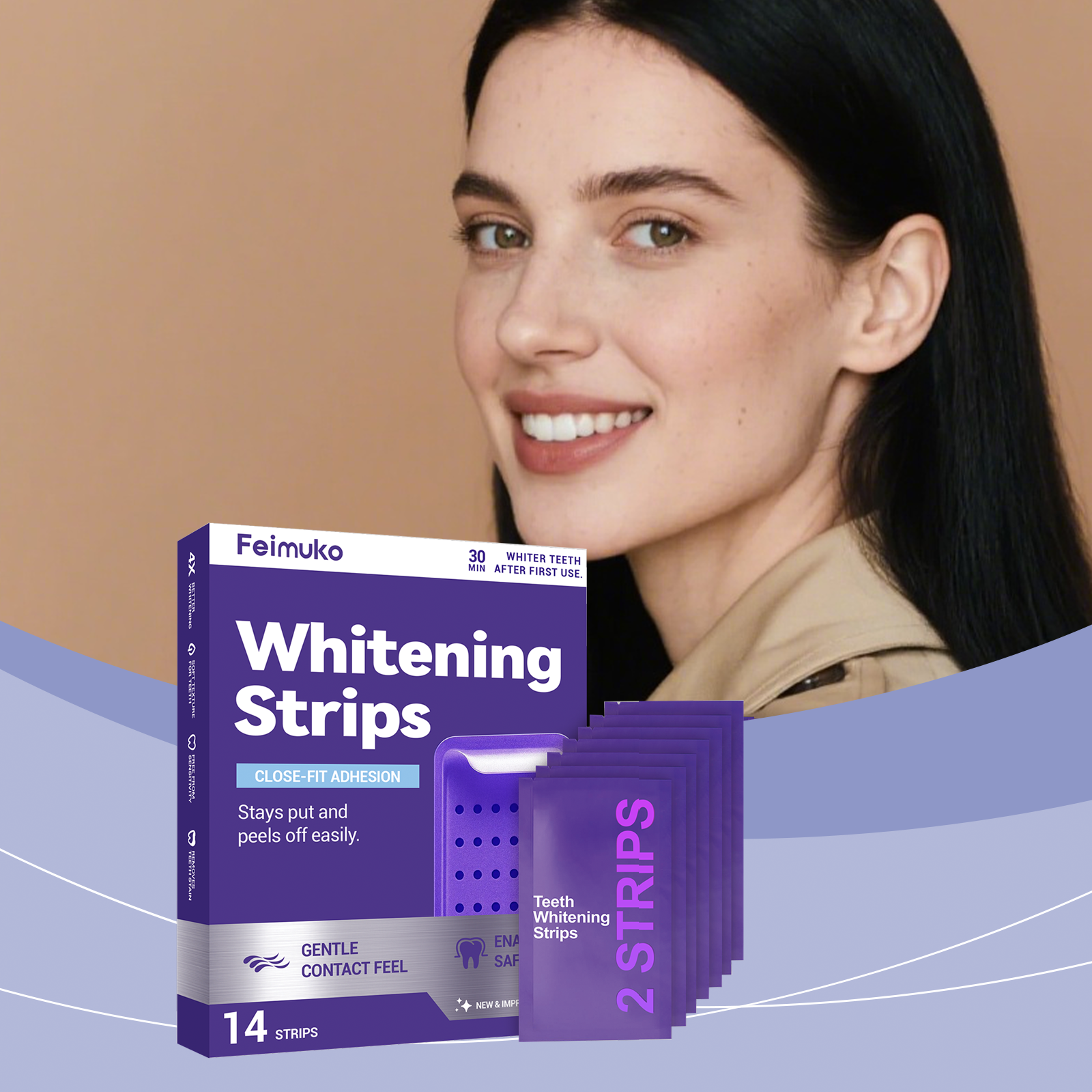 Purple Teeth Whitening Strips  - Teeth Whitening Best avaliação e preço