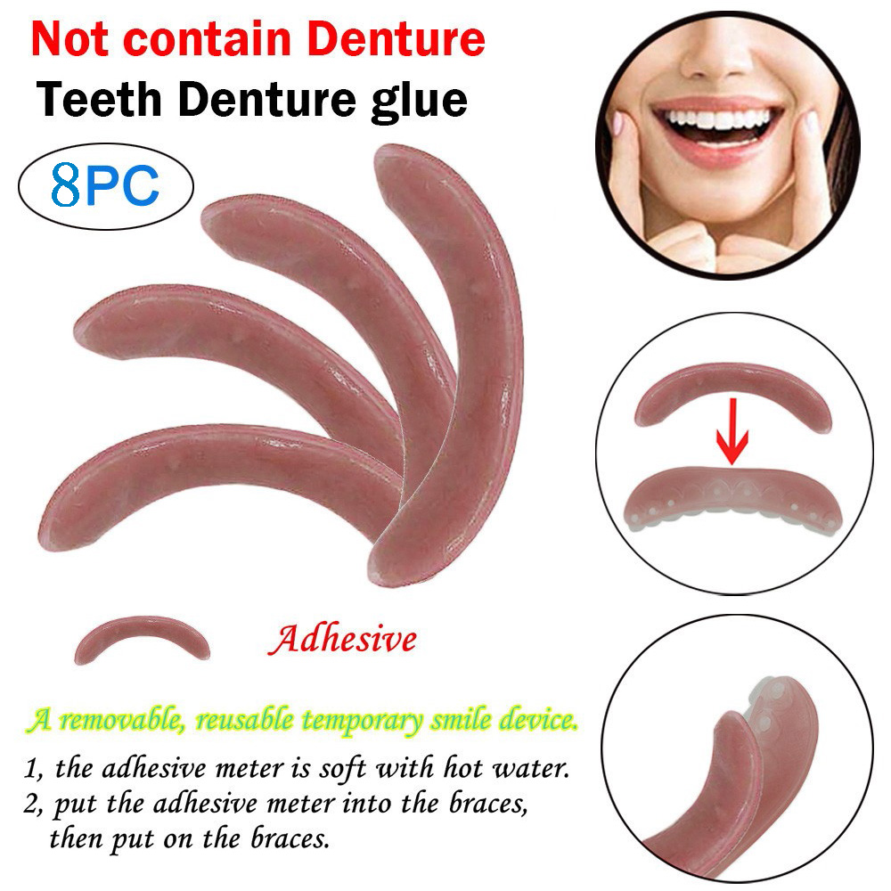 4/8 Pcs Whitening Braces Adhes - Teeth Whitening Retainer avaliação e preço