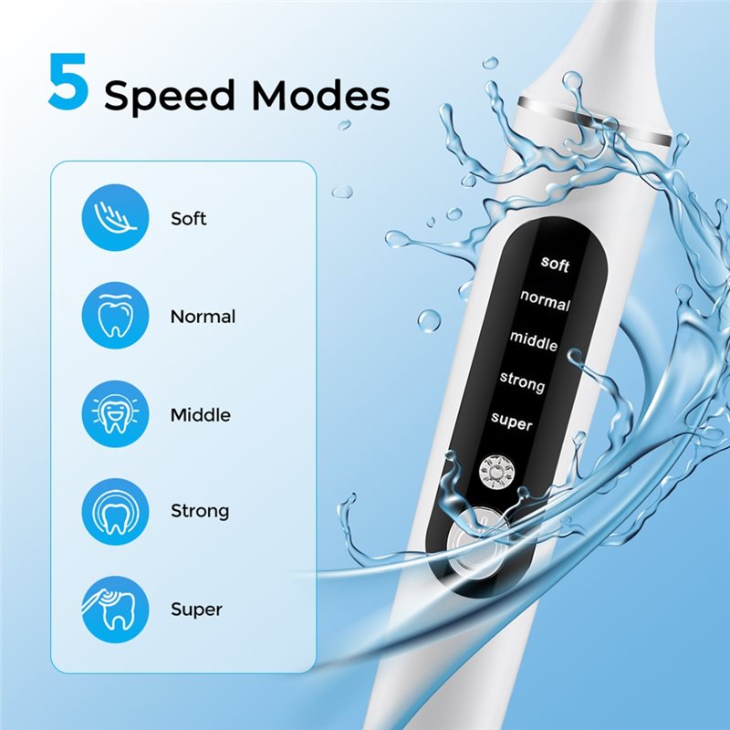 A83G-LED Light Rechargeable El - Teeth Whitening Brush avaliação e preço