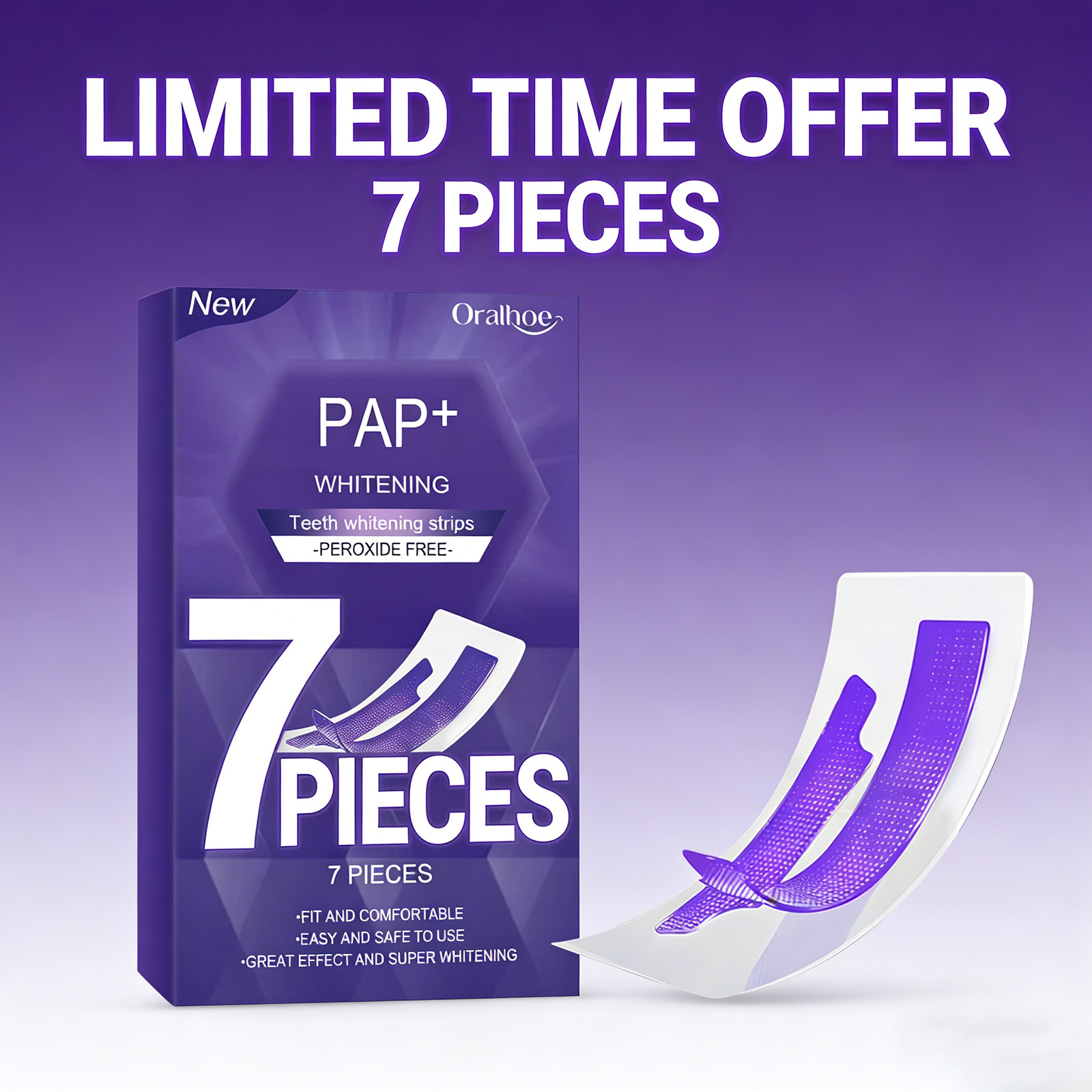 Purple Teeth Whitening Strips  - Teeth Whitening Retainer avaliação e preço