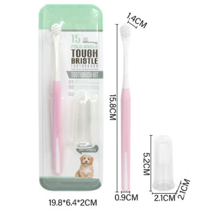 Pet Toothbrush Set Small Head  - Teeth Whitening Brush avaliação e preço