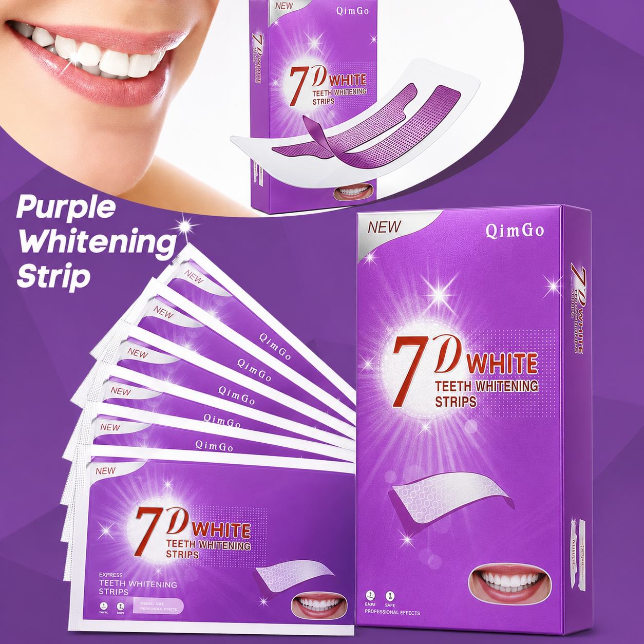 Purple Teeth Whitening Strip N - Teeth Whitening Fast avaliação e preço