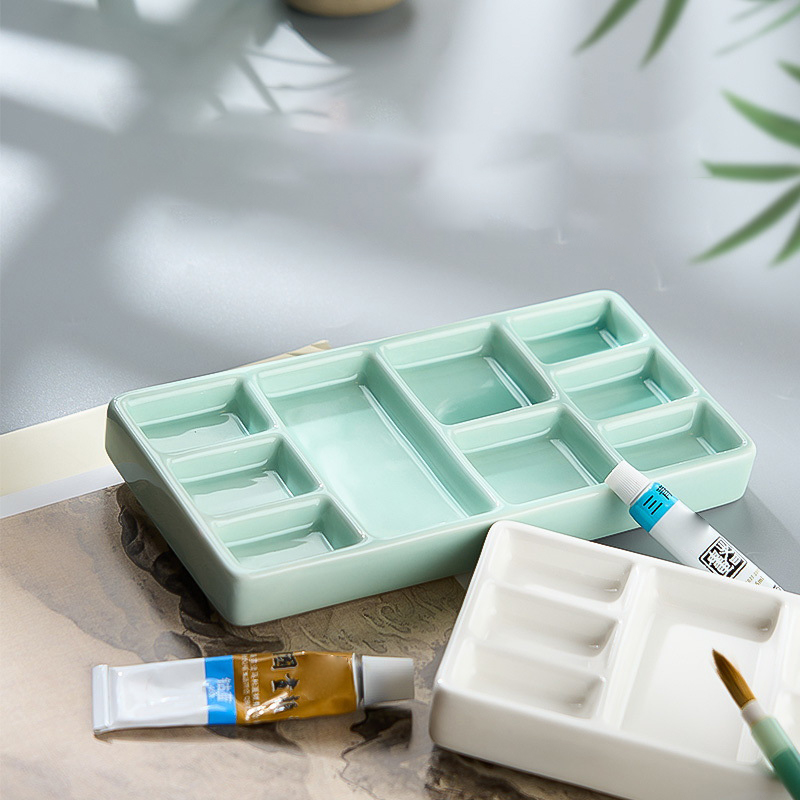Ceramic Nail Art Palette White - Teeth Whitening Gel For Trays avaliação e preço