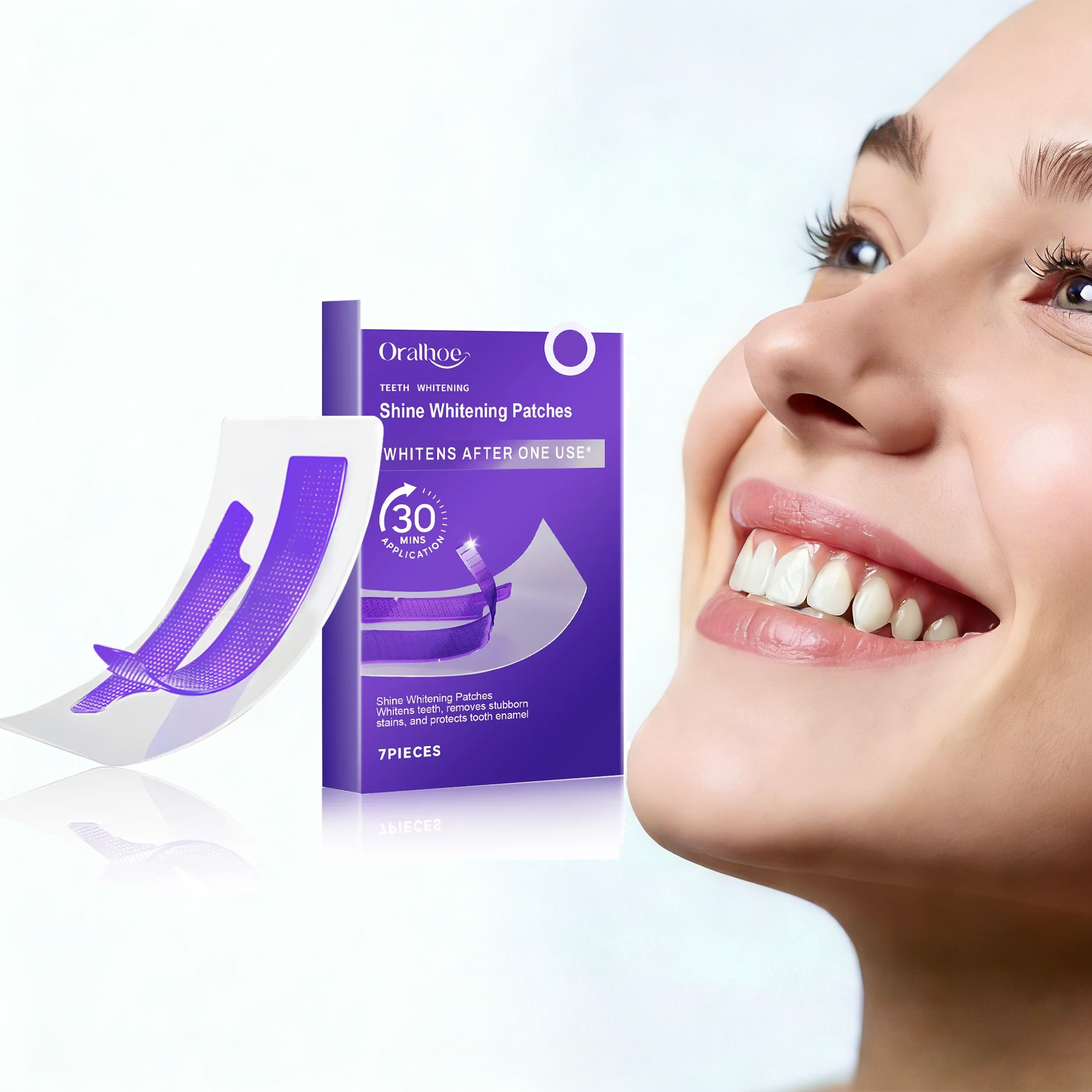 Purple Teeth Whitening Strips  - Teeth Whitening Retainer avaliação e preço