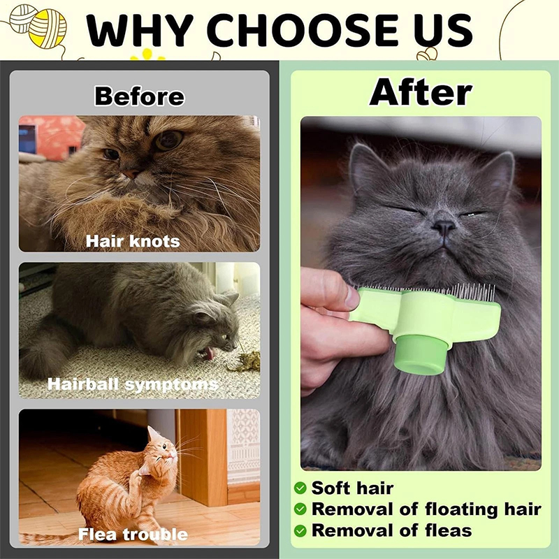 Dogs Cats Hair Knot Comb One B - Teeth Whitening Brush avaliação e preço