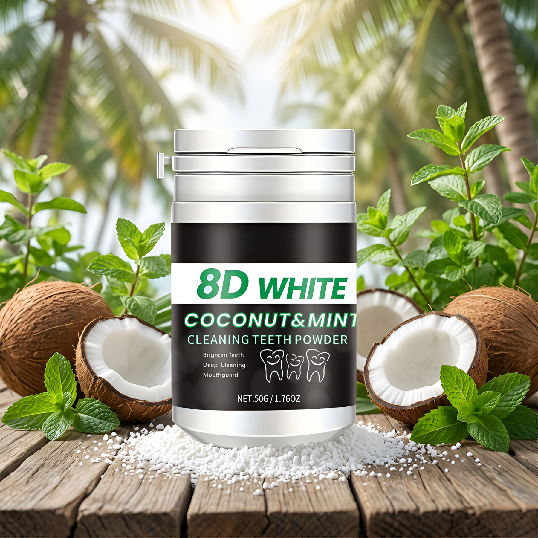 8D Charcoal Teeth Whitening Po - Teeth Whitening Toothpaste avaliação e preço