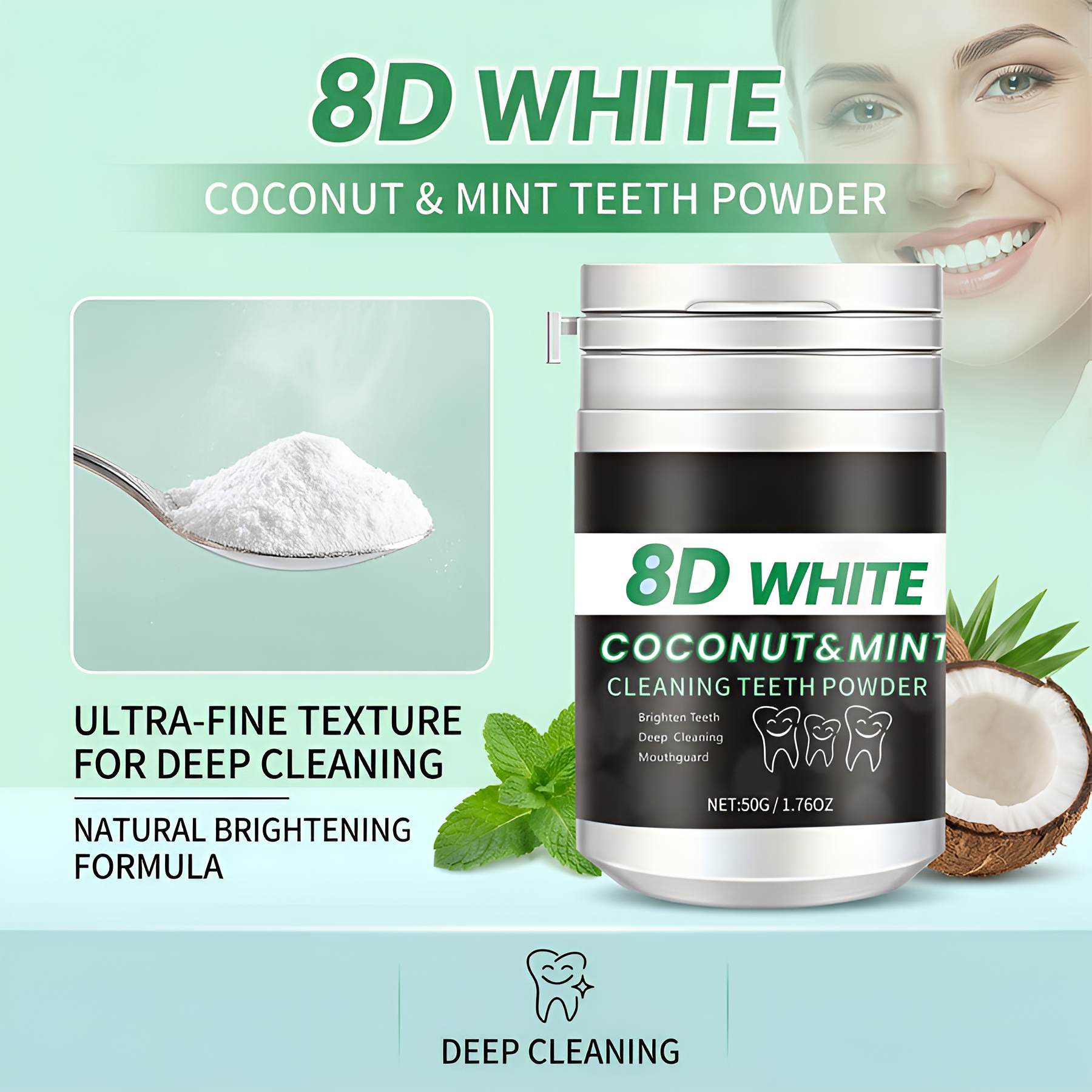 8D Charcoal Teeth Whitening Po - Teeth Whitening Toothpaste avaliação e preço