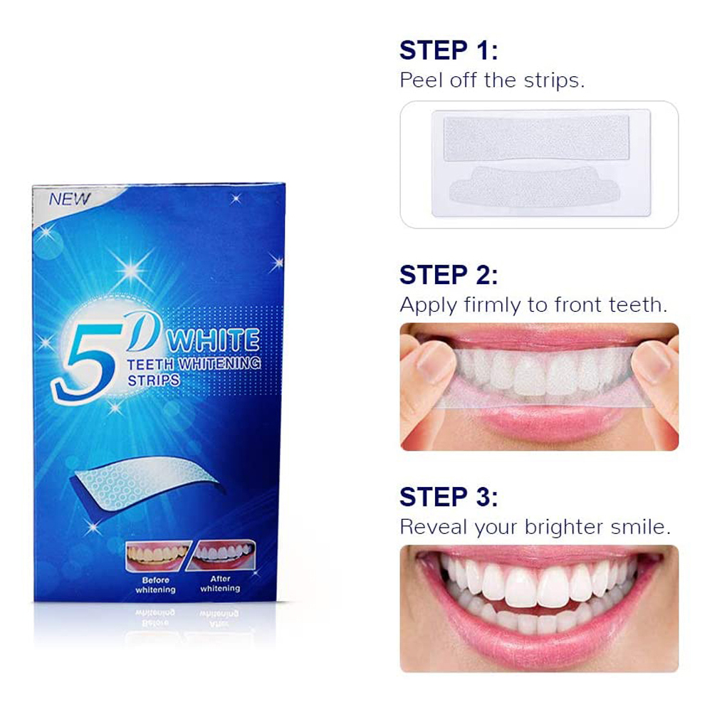 5D White Teeth Whitening Strip - Teeth Whitening Retainer avaliação e preço