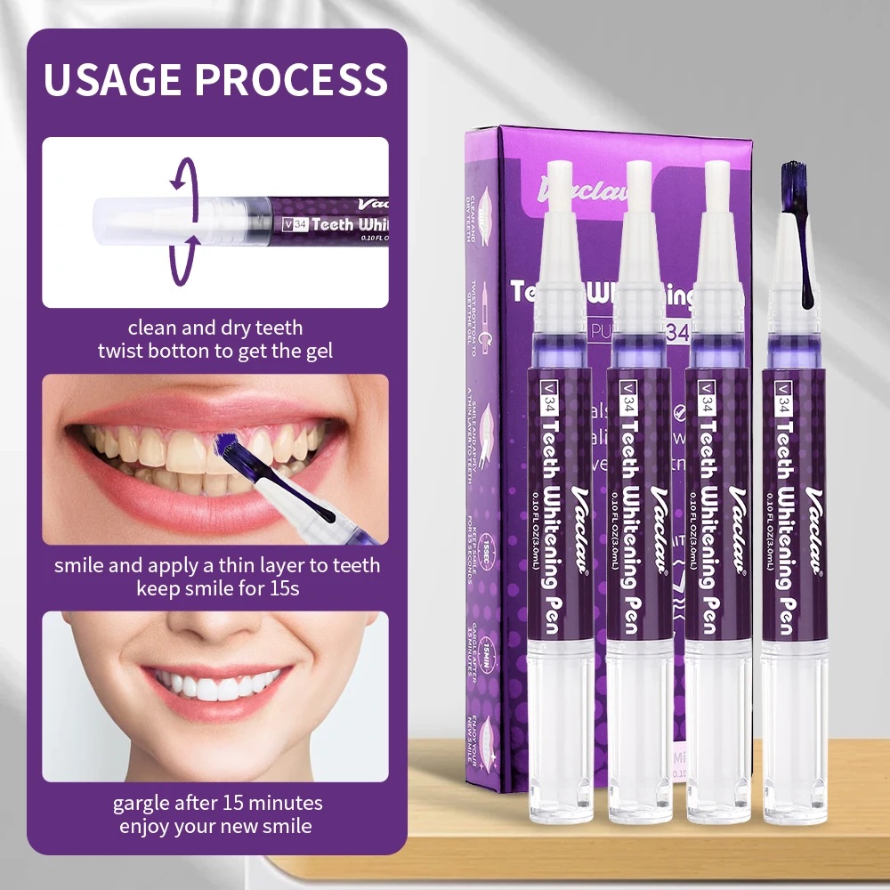 Vaclav V34 Purple teeth whiten - Teeth Whitening Retainer avaliação e preço