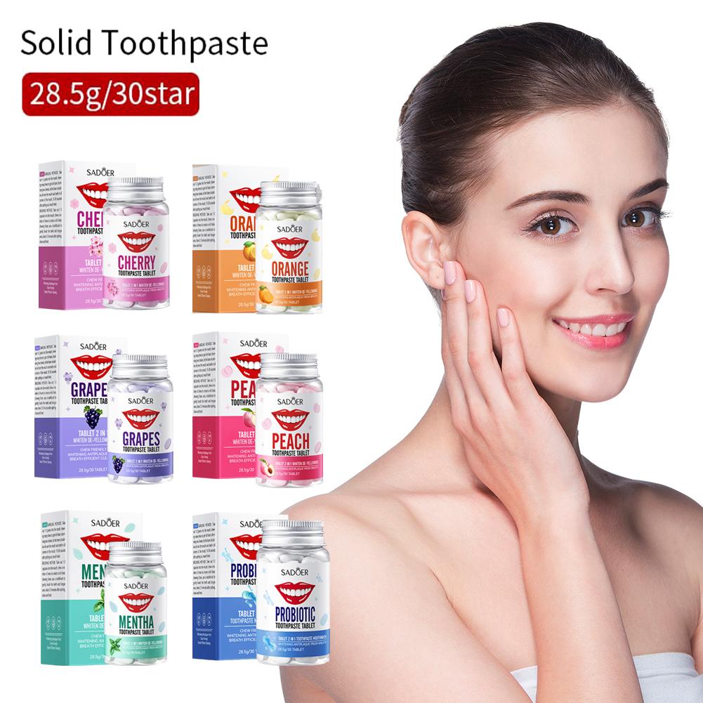 Mint Solid Toothpaste Tablets  - Teeth Whitening Best avaliação e preço